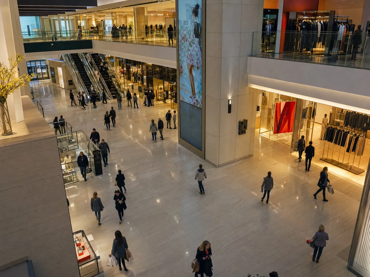 Measure footfall and store entry across the property